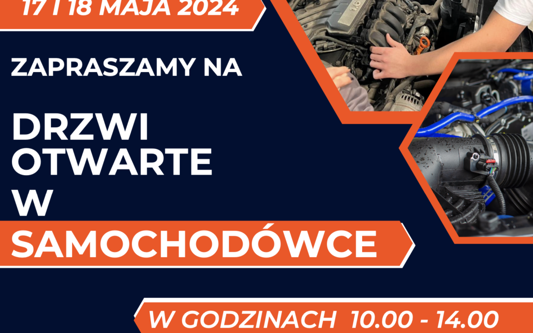 Zespół Szkół Samochodowych w Toruniu zaprasza na Drzwi otwarte