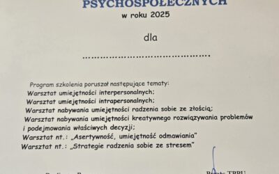 Warsztaty umiejętności psychospołecznych