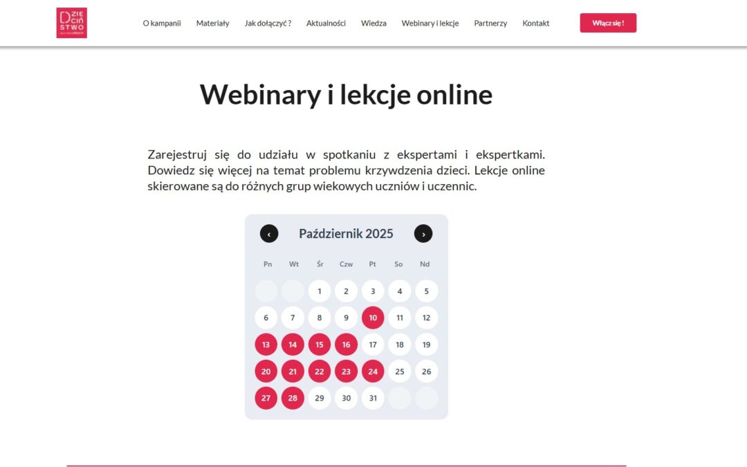 Webinary na temat relacji dzieci
